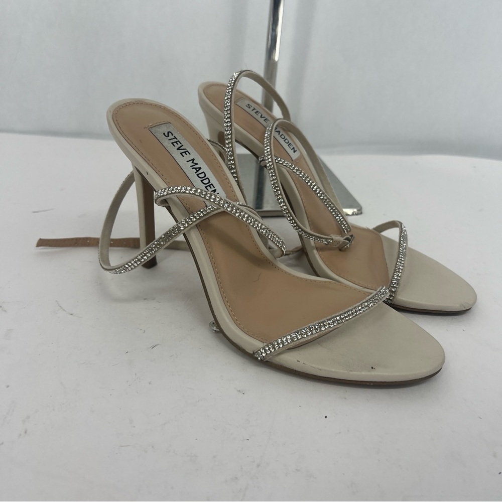 Steve Madden Women's rhinestone Strappy Heels Aubrey - Picture 5 of 13